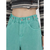 yipinpay Womens Jeans High Waist Vintage Straight Baggy Denim Pants Streetwear American Style Fashion Casual Wide Leg Denim Trouser