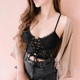 Yipinpay Crop Top Lace Sexy Club Tube Top Wrapped Vests Underwear For Women 2024 Summer Push Up Bra Tank Top Slim Bralette Tees