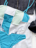 Yipinpay Bikinis 2023 Sexy Women Swimsuit Swimwear Female Bikini Set Patchwork Thong Brazilian Bathing Suit Beachwear