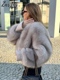Yipinpay Fluffy Faux Fur Coat For Women Elegant Loose Long Sleeve Cardigan Jacket Female Luxury High Street Thick Lady Outerwear