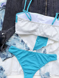 Yipinpay Bikinis 2023 Sexy Women Swimsuit Swimwear Female Bikini Set Patchwork Thong Brazilian Bathing Suit Beachwear