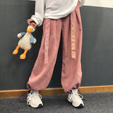 Yipinpay New Spring Women Pants Chinese Style Loose Casual Wide Leg Pants Chinese Embroidery Oversize Female Trousers Long Pants