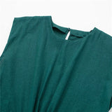 Yipinpay Cut Out Midi Dress Woman Backless Summer Long Dresses For Women 2023 Ruched Sleeveless Holiday Elegant Party Dresses