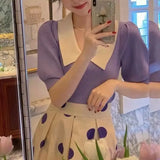 Yipinpay Shirts for Women Ice Silk Short Sleeve Black Tshirt Women Bubble Knitted Top Wild Slim Crop Top Ropa Mujer Y2k White Tee