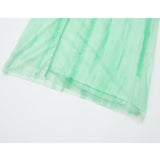 Yipinpay 2023 Woman Green Tulle Midi Dress Woman Tie Dye Bodycon Long Dress Women Ruched Summer Elegant Party Dresses For Women