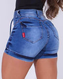 Yipinpay Waist Tied Detail Denim Shorts Casual New Fashion 2023 Female Clothing Outfits Bottom