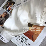 Yipinpay Shirt Women Loose Fashion Long Sleeve Chiffon Shirts Chic Tops Blusas Mujer De Moda 2023 Ruffle Ribbon Letter Blouse
