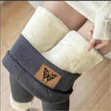 Yipinpay Fleece Lined Leggings Women Velvet Keep Warm Seamless Push Up Leggins Stretchy Tights Comfort Winter Women's Thermal Pants