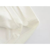 Yipinpay Elegant Women White Draped Asymmetric Midi Dress Party Vestidos