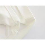 Yipinpay Elegant Women White Draped Asymmetric Midi Dress Party Vestidos