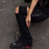 Yipinpay Women Y2K Solid Color Leg Warmers Super Soft Flare Boots Shoes Cuffs Covers Summer Thin Sunscreen Sports Boot Cover