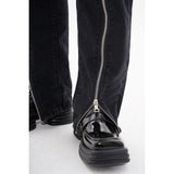 yipinpay Women's Jeans High Waist Chic Design Black Fashion Streetwear Straight Pants Baggy Basic Vintage Female Wide Leg Denim Trouser