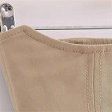 Yipinpay 2023 Woman Summer Bustier Top Woman Off Shoulder Corset Tops For Women Y2k Streetwear Zip Backless Sleeveless Sexy Top