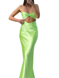 Yipinpay Womens Camisole And Skirt Suit Fashion Solid Color Tie-Up Halter Cropped Vest And Long Skirt Club Street Style Hot S M L