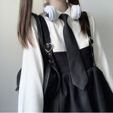 Yipinpay Kawaii Black Lolita Dress Women Ruffle Layered Japanese Sleeveless Strap Cute Mini Dress Preppy Style School Sundress