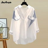 Yipinpay Spring/Summer New Matching Set Women's Casual Stripe Sunscreen Shirt+Vest+Jeans Three Piece Korean Elegant Denim Pants Set