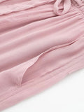 Yipinpay Pink Cargo Pants Women Semi Sheer Baggy Pants Woman Fashion Summer High Waist Parachute Pants Streetwear Women's Trousers