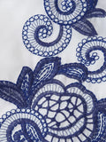 Yipinpay Flower Embroidered Shirts For Women 2024 Summer Loose Batwing Sleeve Blouse Female Holiday Street Lady Chic Beach Tops