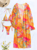 Yipinpay Bikini 3 Pieces Women Swimwear Sexy Print Bikini Set Brazilian Swimsuit For Women Bathing Suit Beachwear Print Biquini