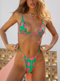 Yipinpay Bikinis 2023 Women Swimsuit Female Swimwear Print Push Up Beach Thong Brazilian Bikinis Set Bathing Suit Beachwear