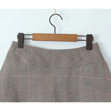 Yipinpay Summer 2024 American Retro Women Bow Plaid Mini Skirt Side Zipper A-line Short Saia Cool Girl Y2K Skirt