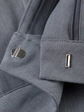 Yipinpay Gray High Waist Pants Women Pleated Casual Floor-Length Trousers Black Office Lady Elegant Letter Chic Pants Spring