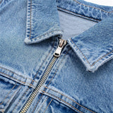 Yipinpay Blue Denim Dress Woman Sleeveless Short Dresses For Women Zip Up Jean Mini Dress 2023 Streetwear Casual Summer Dresses