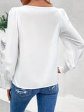 Yipinpay Simple Long Sleeve White Women's Blouses Fashion O-neck Loose Black Elegant Office Lady Shirt Tops Casual Femmal Clothing