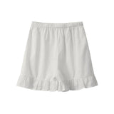 Yipinpay Cotton Shorts Sets Women's Chic Long Sleeve Pater Pan Collor Blouse High Waist Shorts 2 Pieces Sets Female Beach Outfits