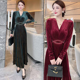 Yipinpay Dress Women 2023 Spring/Autumn New French Style Elegant Long-sleeved Dress