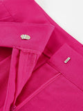 Yipinpay Elegant 2 Pieces Sets Blazer Suits V-Neck Sleeveless Button Vest Outfit Summer High Waist Wide Trousers Suits Office