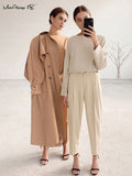 Yipinpay Vintage Zipper Khaki Trousers Women High Waist Office Pants Ladies Brown Trousers Work Wear Spring Long Pants 2023