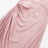 Yipinpay Pink Slip Long Dress Women Backless Satin Dress Woman Asymmetric Evening Party Dresses For Women 2023 Sexy Summer Dresses