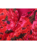 Yipinpay Summer Women Vintage Floral Print Wire Bra Halter Sling Sexy Dress Fashion Backless Ladies Night Out Party Mini Robe