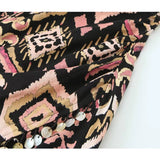 Yipinpay 2023 Vintage Print Mini Dress Women Summer Slip Dress Woman Backless Sexy Short Dresses For Women Holiday Beach Dresses