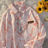 Yipinpay Jacket Women 2024 Summer New Casual Fashion Wild Loose Small Daisy Thin Long-sleeved Chiffon Sunscreen