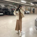 Yipinpay Hip Stretch Khaki Half Turtleneck Mermaid Dress Women Bodycon Vestido Feminino Wild Autumn Bottom Black Knit High Waist