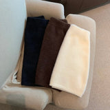 Yipinpay Mujer Moda Slim Sexy High Waist Wrap Hip Black Furry Skirt Women Mini Autumn Winter Bottom Wild Woolen Elegant Korean