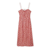 Yipinpay Floral Corset Dress Woman Red Slip Long Dress Women Summer Elegant Party Dresses For Women 2023 Backless Evening Dresses