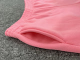 Yipinpay Women's Hood Tracksuit Sweatsuit Set Solid Color Nude Velvet Joggers Pullover Hoodies And Sweat Pant Two Piece Sets