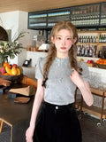 Yipinpay Summer Sweet Elegant Blouse Women Evening Party Slim Y2K Crop Top Office Lady Outwear Short Sleeve Korean Reviews Clothes