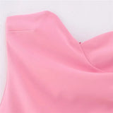 Yipinpay Pink Corset Dress Woman Off Shoulder Short Dresses For Women Strapless Backless Sexy Mini Dress 2023 Summer Party Dresses
