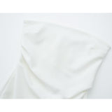 Yipinpay 2023 White Black Corset Dress Woman Summer Sexy Short Dresses Daring Ruched Backless Mini Dress Women Evening Party Dresses