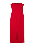 Yipinpay Red Corset Dress Woman Bodycon Long Dresses For Women Backless Off Shoulder Sexy Midi Dresses Woman Evening Party Dress