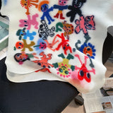 Yipinpay Cartoon Print T-shirt Short Sleeve Graphics T Shirt Women Y2k Streetwear Tops 2023 Kawaii Clothes Korean Fashion Tees