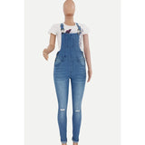 Yipinpay New Woman Ripped Denim Jumpsuit Fashion Casual Sling Pants Jeans Jumpsuit S-2XL Global Drop Shipping