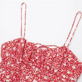 Yipinpay Floral Corset Dress Woman Red Slip Long Dress Women Summer Elegant Party Dresses For Women 2023 Backless Evening Dresses