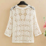 Yipinpay lace sunscreen cardigan with loose knit straps, air-conditioned jacket, spring and autumn new thin women's clothing