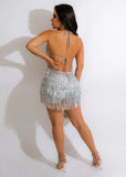 Yipinpay Women's Fringe Romper 2024 Sequined Lace-Up Mid-Waist Party Chic Ladies Summer Comfortable Slim Strap Romper Shorts