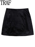 Yipinpay Printed Velvet Skirt For Women Winter Short Skirts Woman Fashion 2023 High Waist Vintage Skirt Woman Boho Mini Skirts